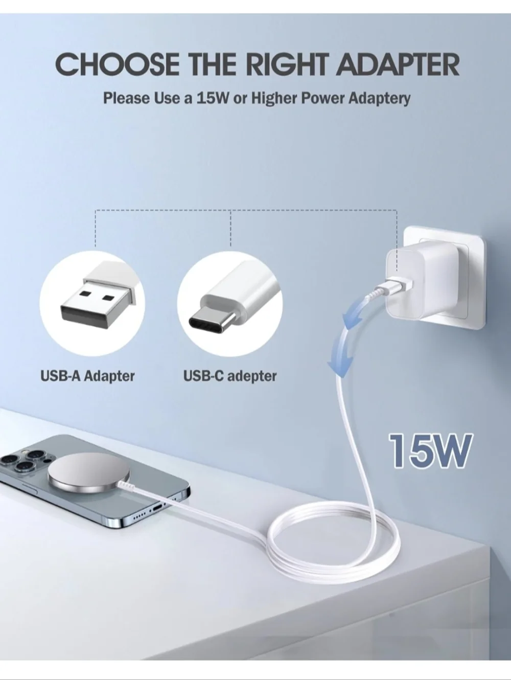 2 Pk Of Wireless Cellphone Charging Magnetic Pads NEW In Box